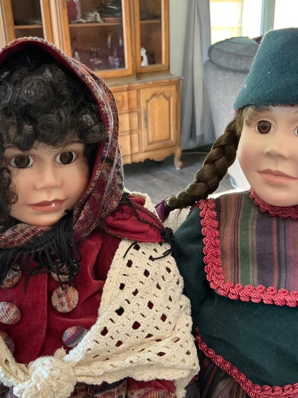 4-Lenox Ellis Island porcelain Dolls